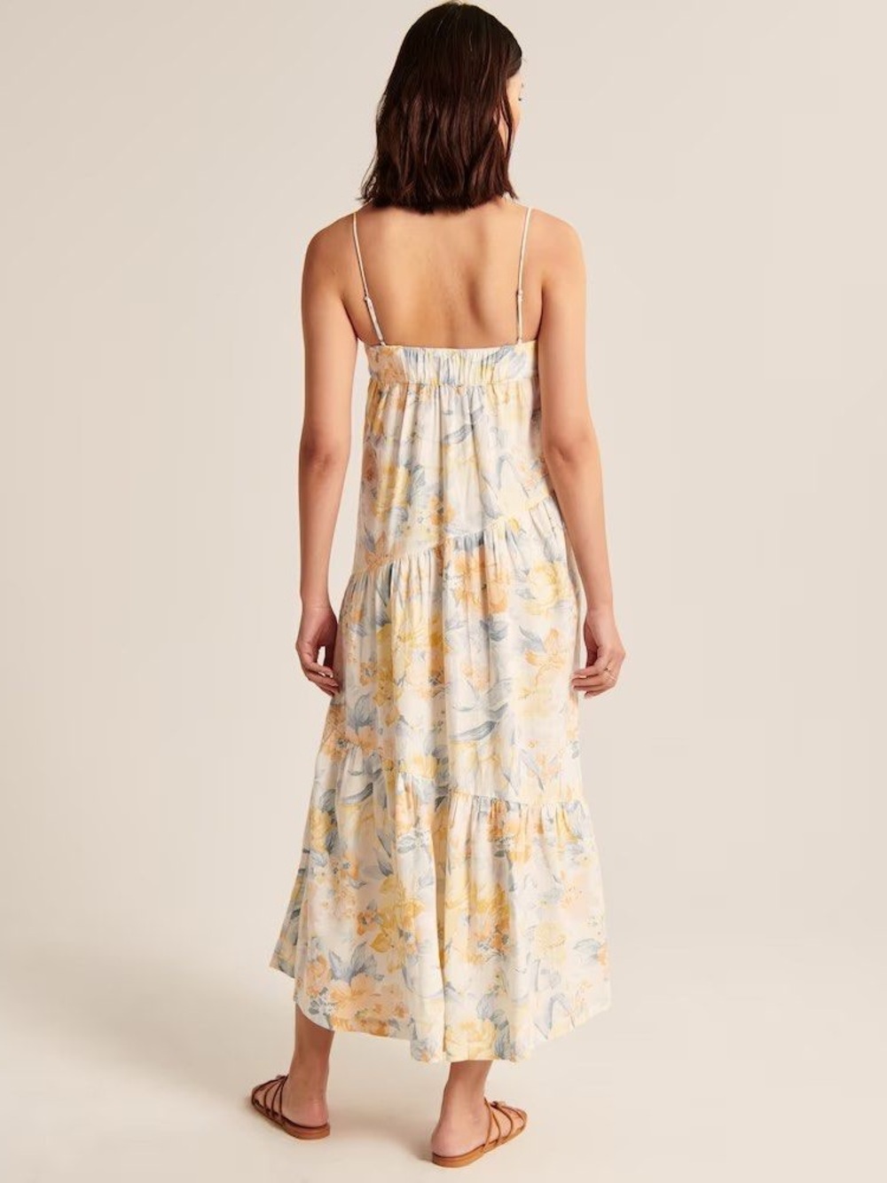 Abercrombie & Fitch Floral Spaghetti-Strap Maxi Dress - Picture 2 of 8